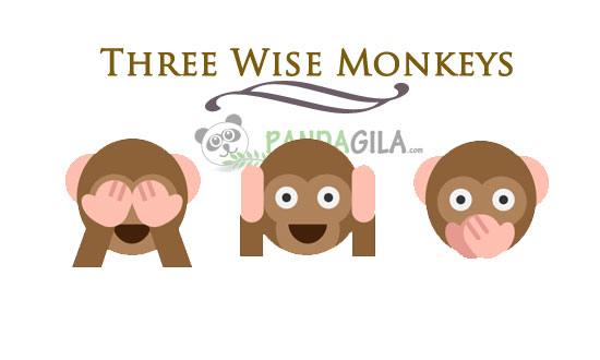 Three Wise Monkeys,inspirasi,peribahasa kuno,Jepang,filosofi